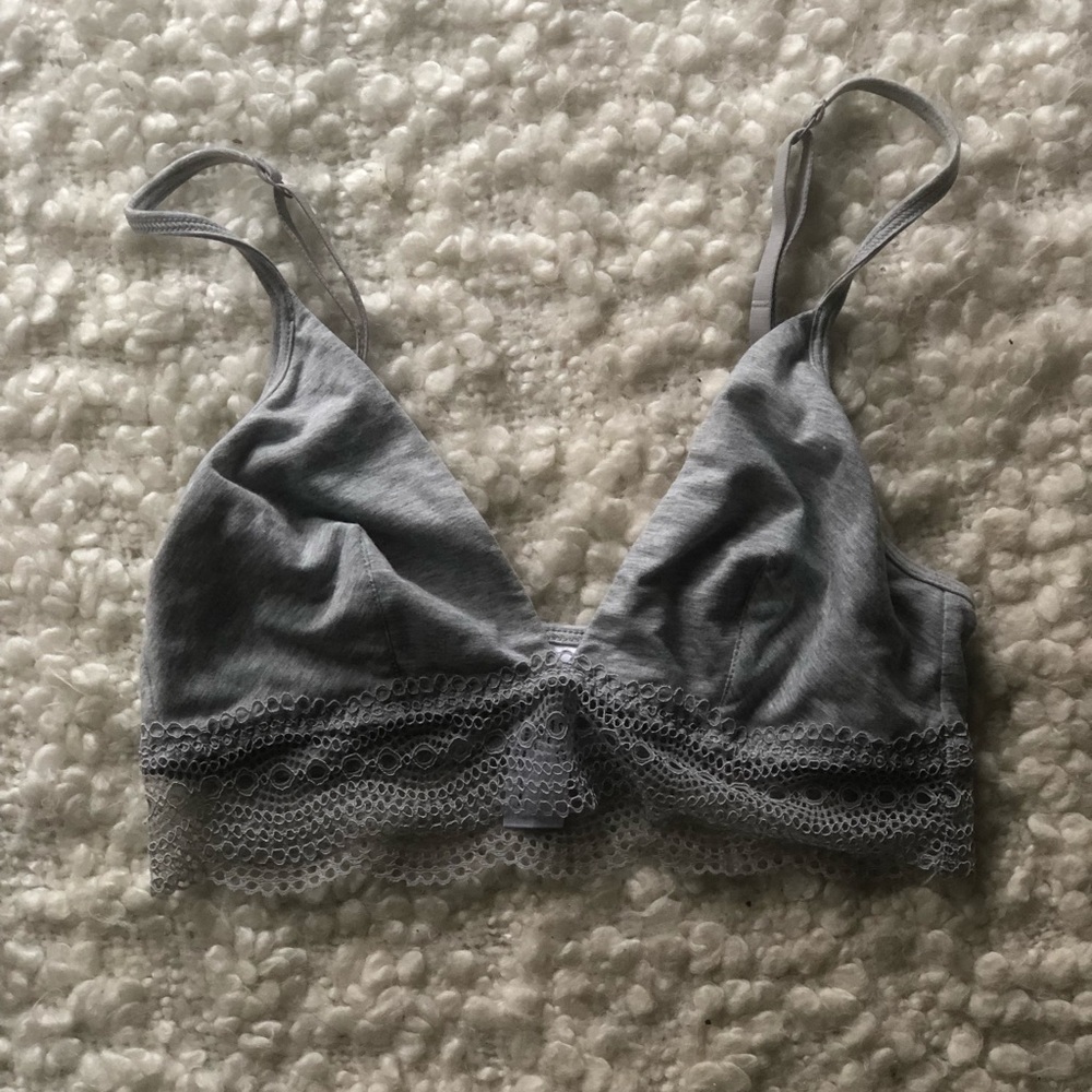 Grey heather bralette